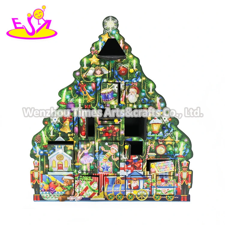 Top Sale Wooden Christmas Advent Calendar with Low Price W09f025