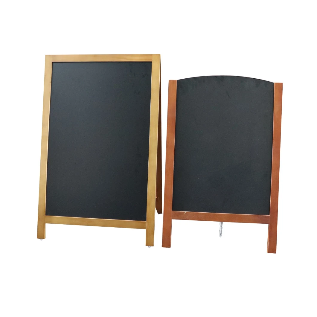 Freestanding Wooden Message Memo Chalkboard / Sidewalk a Frame Wooden Blackboard