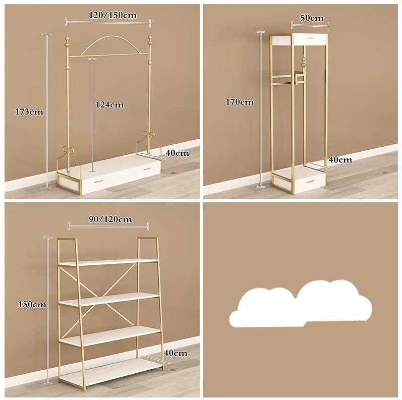 Wooden Baby Clothes Display Stand Baby Clothing Shop Decoration