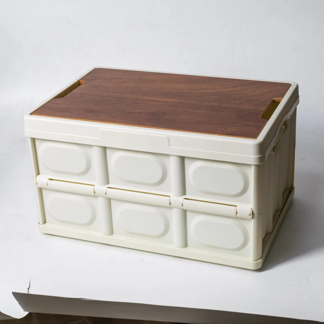 Collapsable Storage Box & Wooden Lid