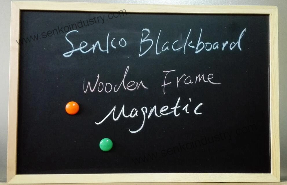 Wood Frame Green Blackboard for Home Memo 400X500mm