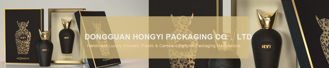 Custom Embossing UV Printing Gold Essential Oil Perfume Gift Packing Packaging Carton Wooden Wood MDF Set Box