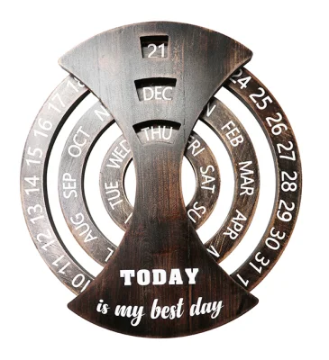 „Heute ist mein bester Tag“-Kalender, kreative, einfache Desktop-Kalenderdekorationen aus Holz