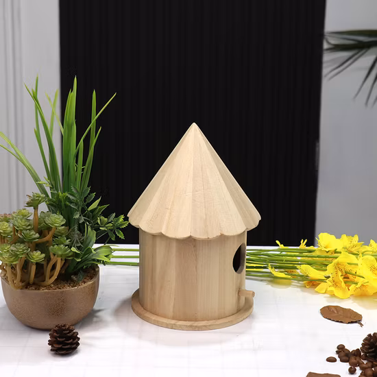 Hölzernes hängendes Vogelhaus Country Cottages Hundehütte im Freien