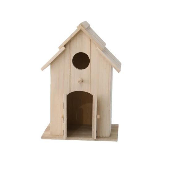 Heimdekoration, natürliches Vogelhaus aus Holz