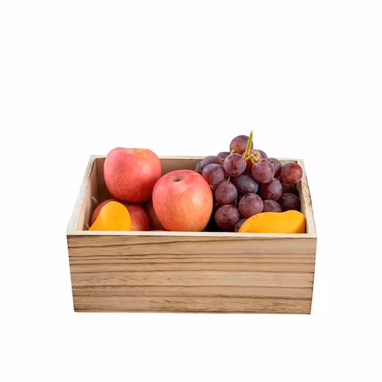 Stapelbare Holzkisten, wandmontierter Holzkorb, Aufbewahrungskisten, stapelbare Holzaufbewahrungswürfel, Aufbewahrungskörbe, Organizer