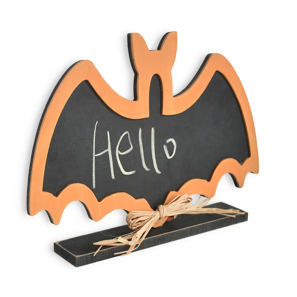Halloween-Tischdekoration aus Holz, Tischschild aus Holz, Halloween-Dekoration