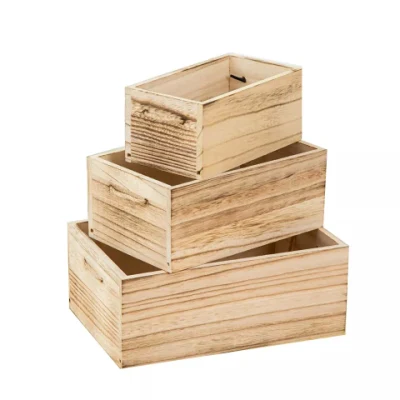 Rattan-Aufbewahrungskorb, Schreibtisch-Aufbewahrungskorb aus massivem Holz, handgewebter Snack-Korb, Buch-Organizer, Holzkisten
